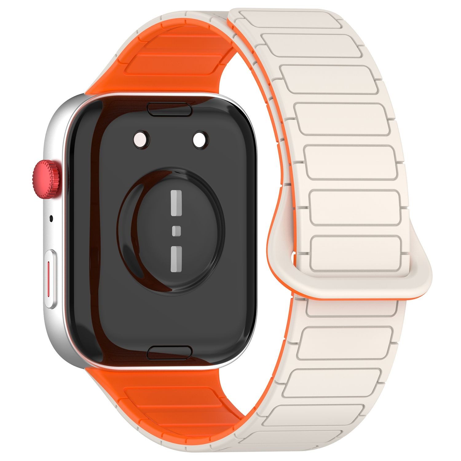 Wigento Smartwatch-Armband Für Huawei Watch Fit 4 / 4 Pro / 3 Two Color Sil günstig online kaufen