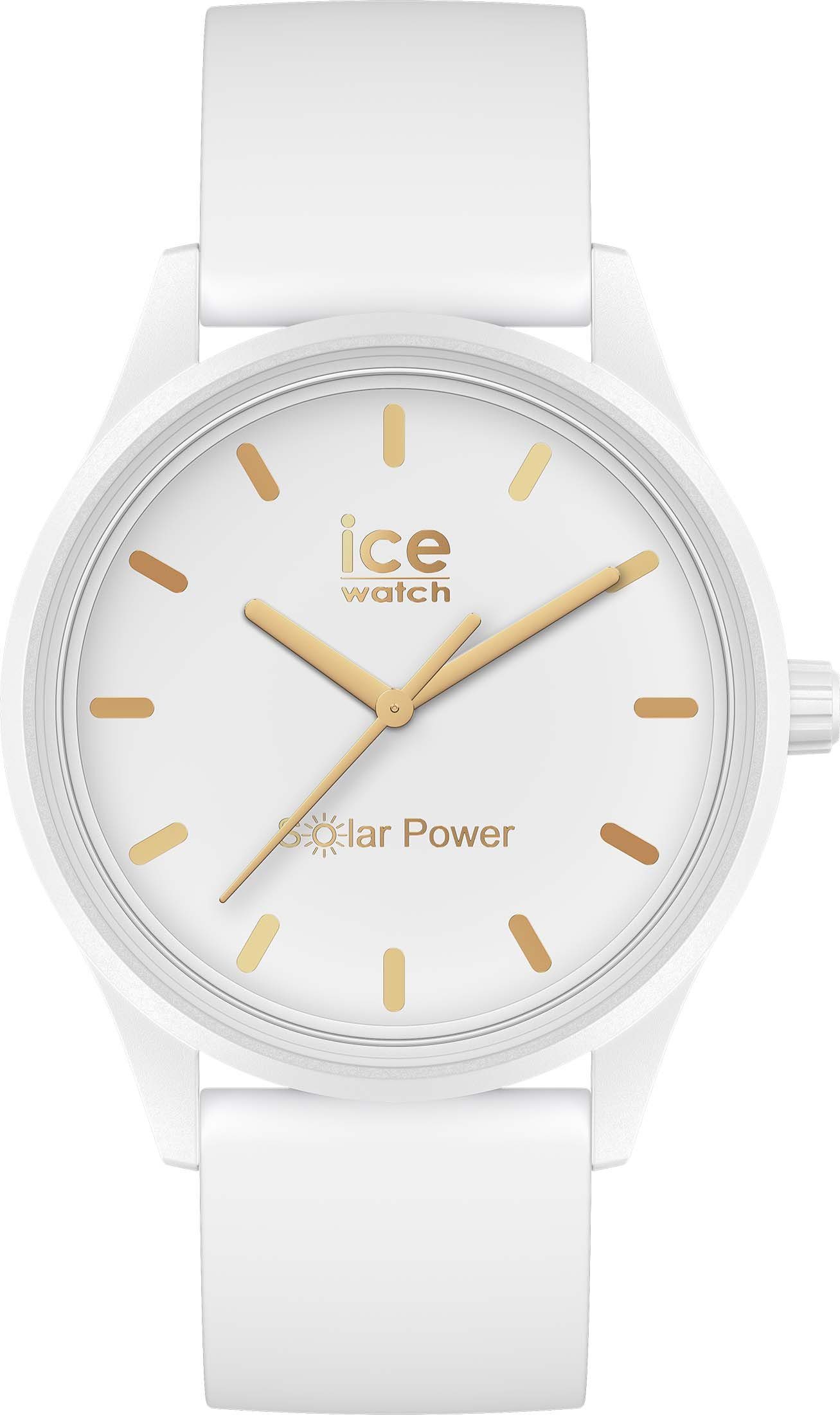 ice-watch Solaruhr ICE Solar power-White gold M, 020301 weiß