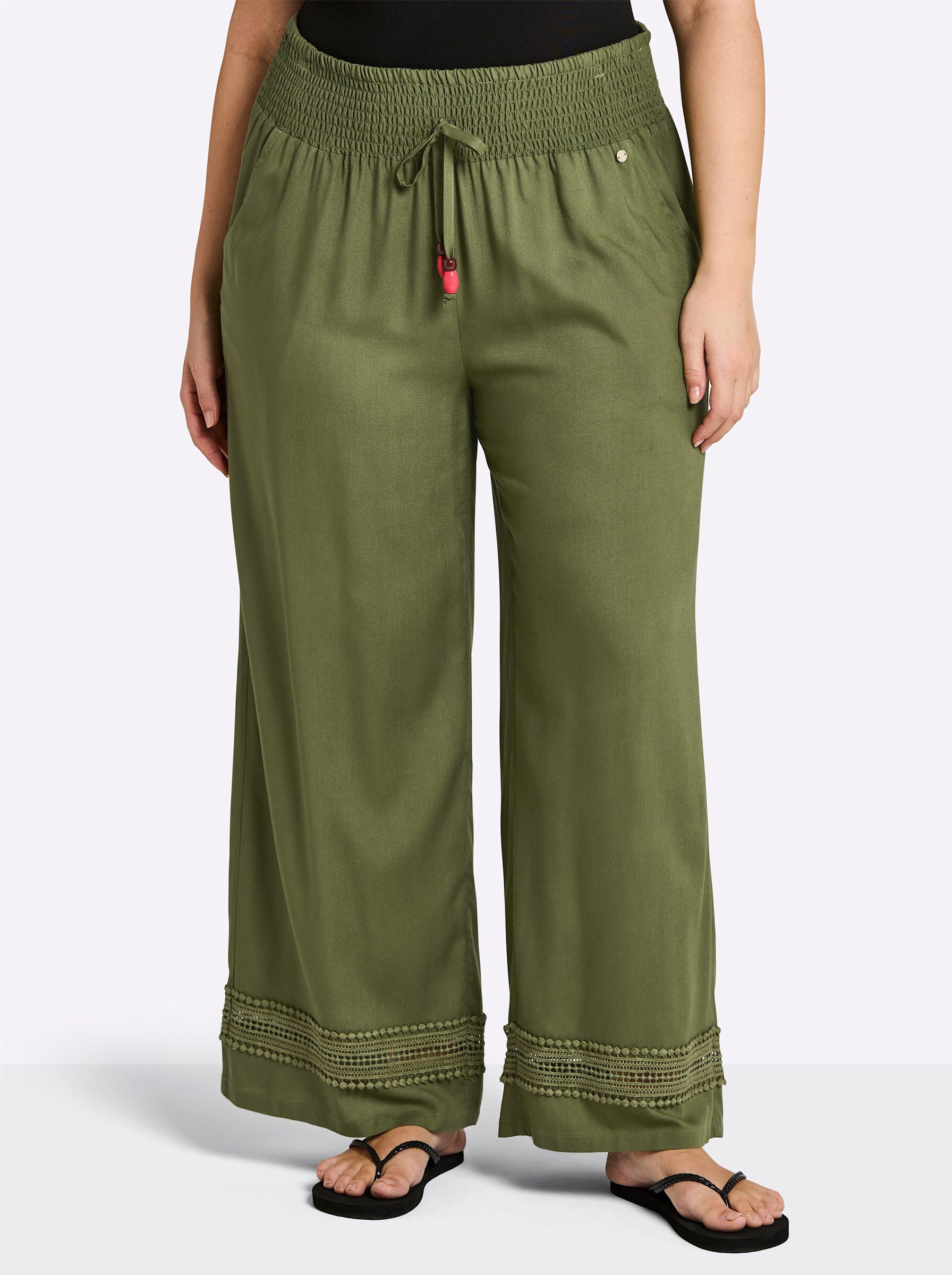 Sheego Strandkleid Web-Hose normal