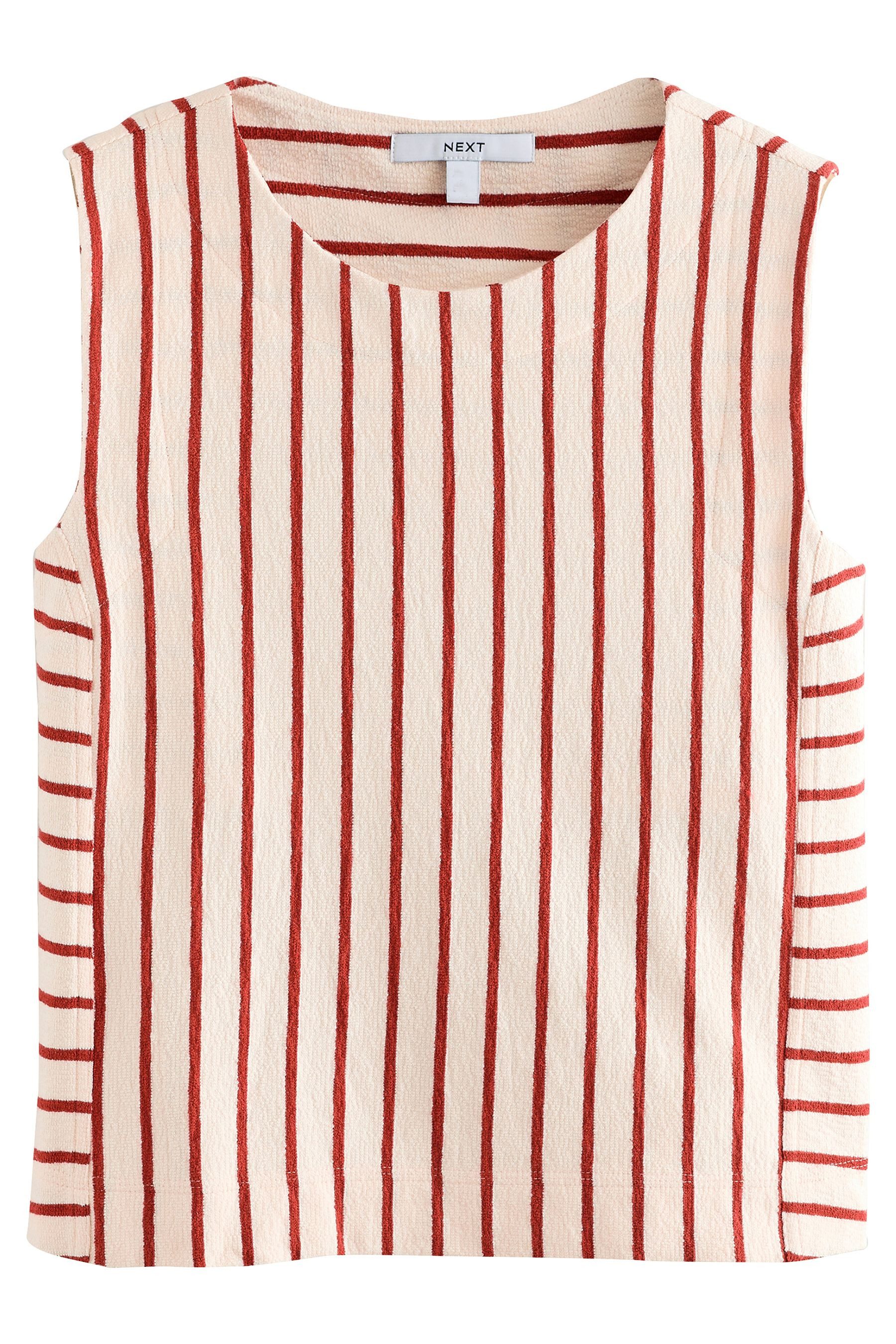 Next Tanktop Gestreiftes Frottee-Tanktop aus 100 % günstig online kaufen