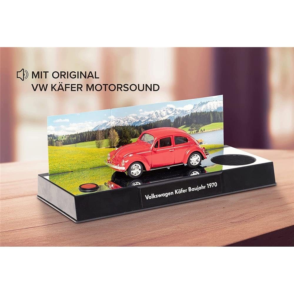 Adventskalender 1:43, Rot, aus VW Käfer, mit Modellbausatz, Metall, Sound Maßstab Franzis