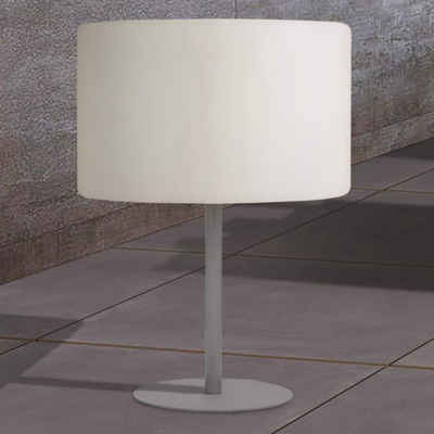 GILDE Außen-Stehlampe »Luminoe«, Außen-Lampe, Tischlampe, 53cm, weiß-grau