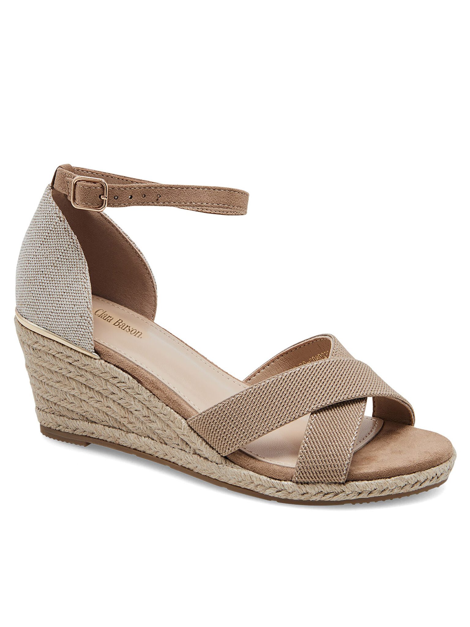 Clara Barson Sandalen WSS20802-03 Beige Espadrille günstig online kaufen