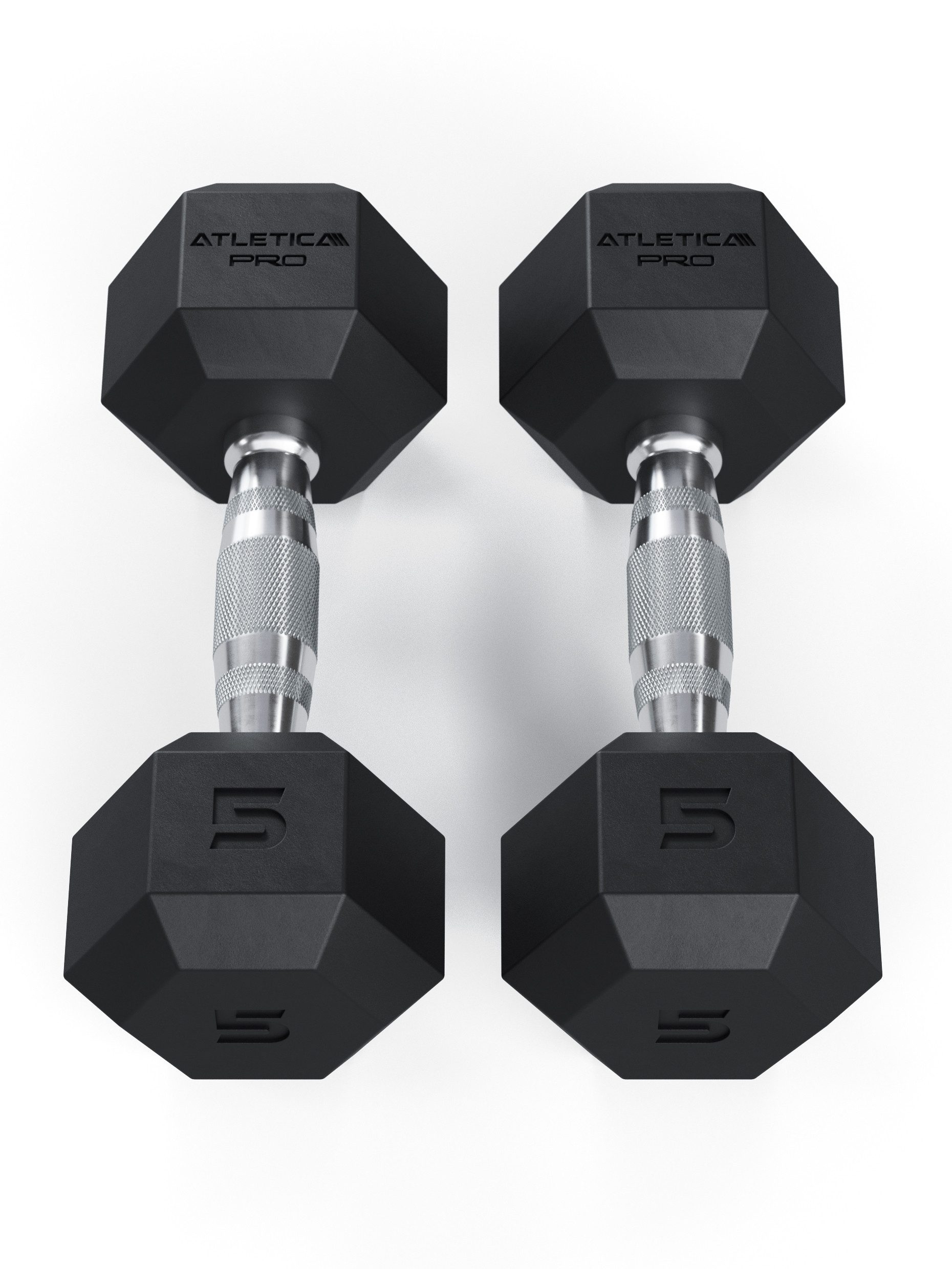 ATLETICA Kurzhantel Hexagon Hanteln PRO, 2.5 - 50kg, Paarweise