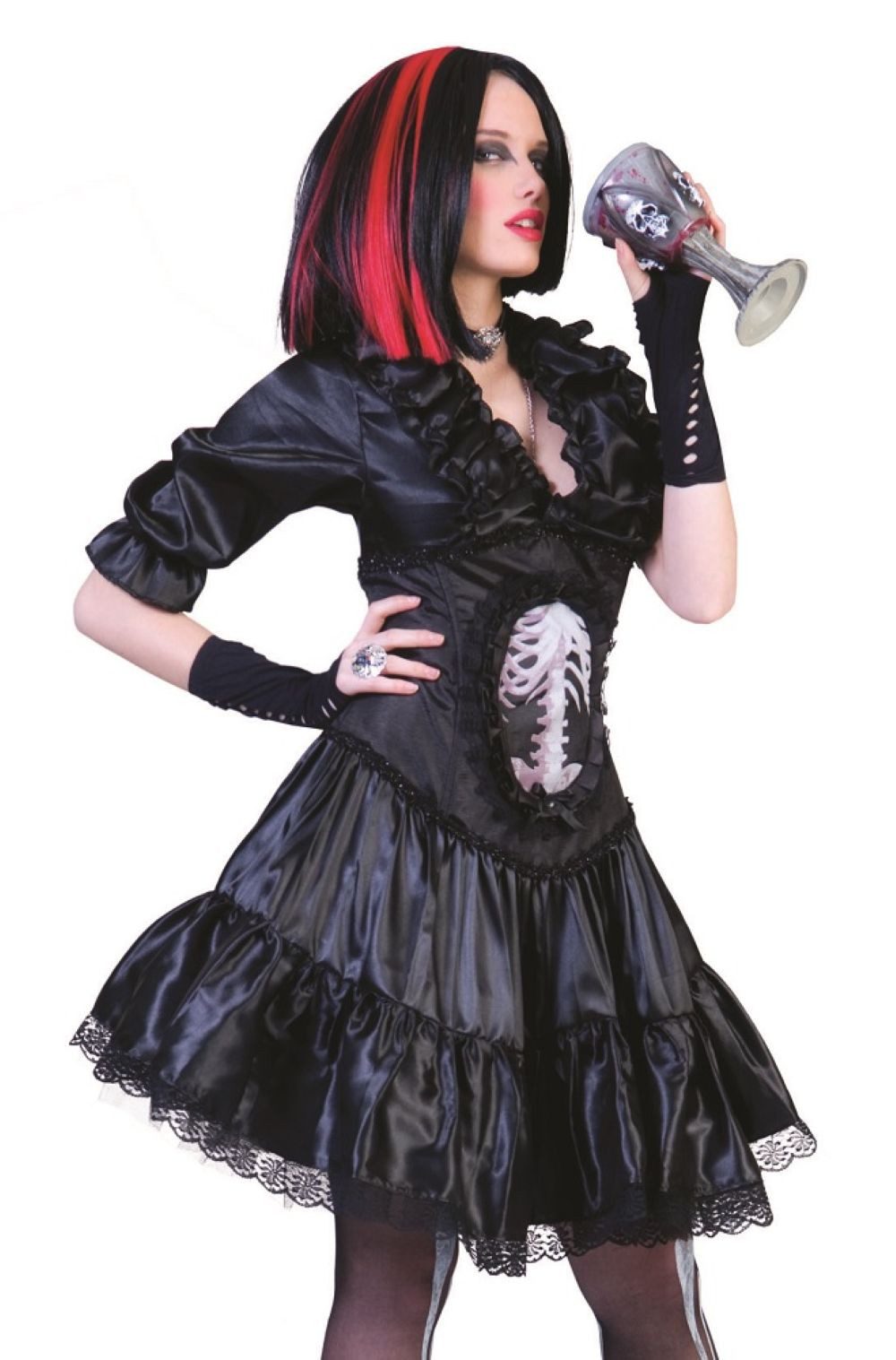 Hexen-Kostüm Vampiress Gothica Kostüm für Damen