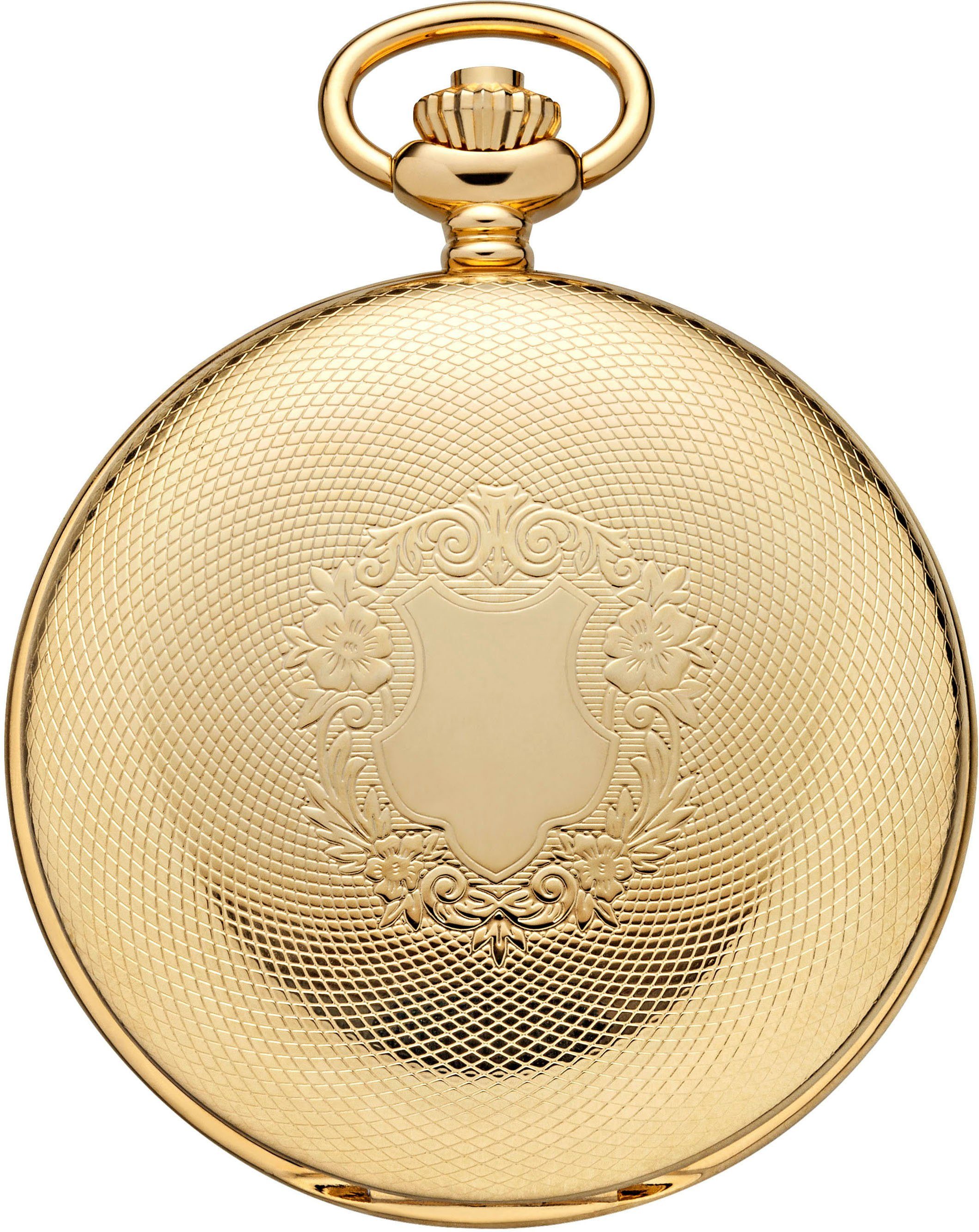 Regent Taschenuhr P714-19403049, (Set, 2-tlg., mit dazu passender Kette), Herrenuhr, Handaufzug, Acrylglas, Geschenkidee