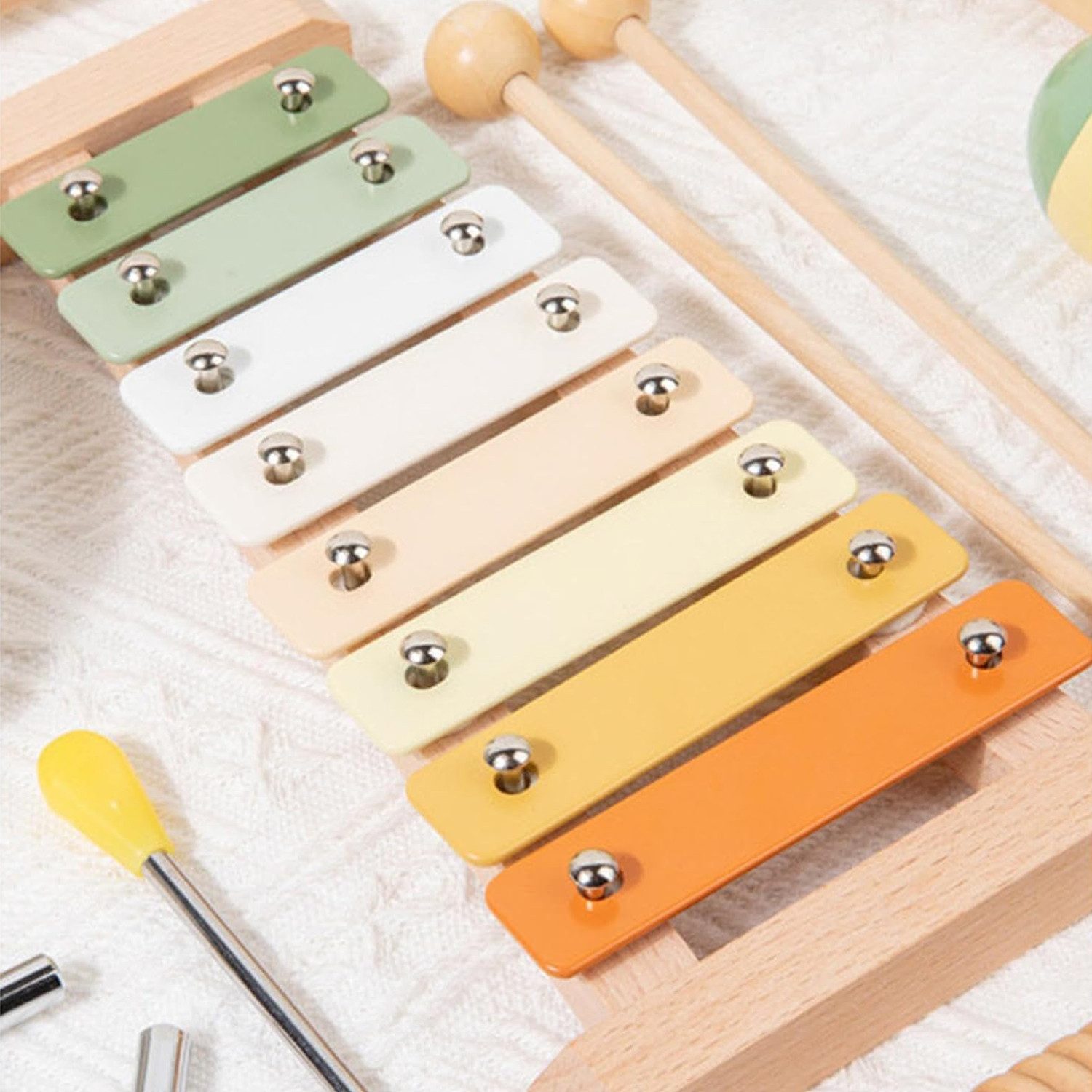 OKWISH Spielzeug-Musikinstrument 6er Kinderpercussion Starter-Set Rhythmusi günstig online kaufen