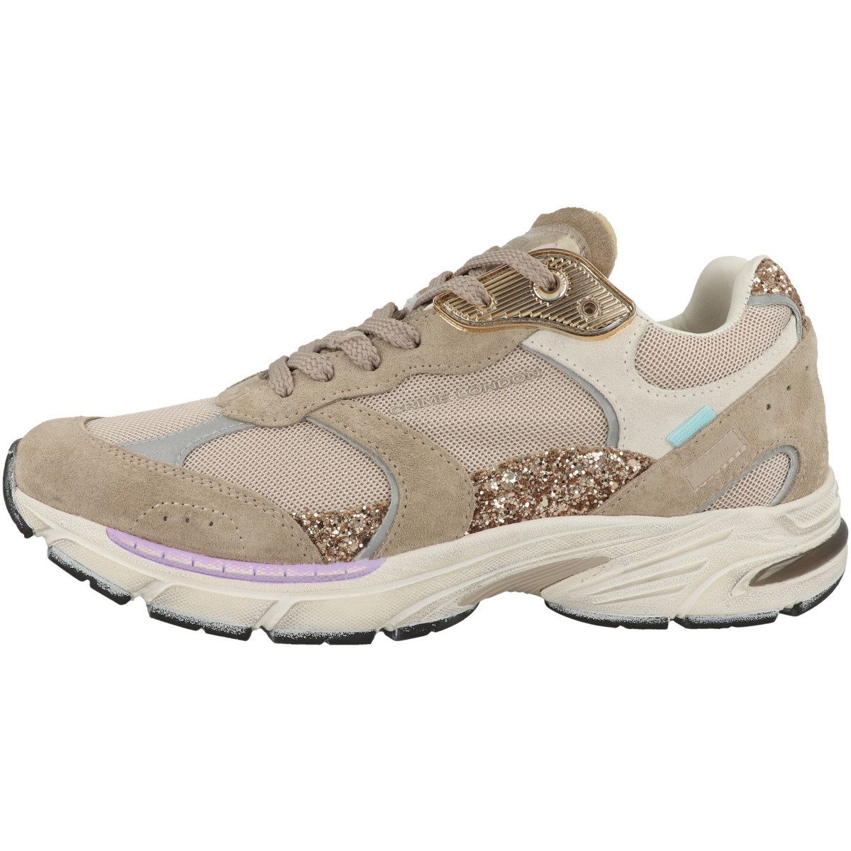 CRIME LONDON FUGITIVE Damen Sneaker Turnschuhe, Sportschuhe, Freizeitschuhe, Halbschuhe, Schnürschuhe