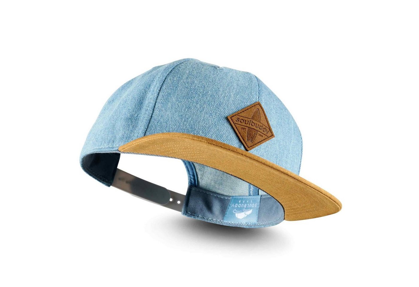 Soulbuddy Snapback Cap Herren Basecap, Baseball Cap Herren, größenverstellbare Unisex Cap (auch als Kids Caps erhältlich, One Size, Unisex, Größenverstellbar)