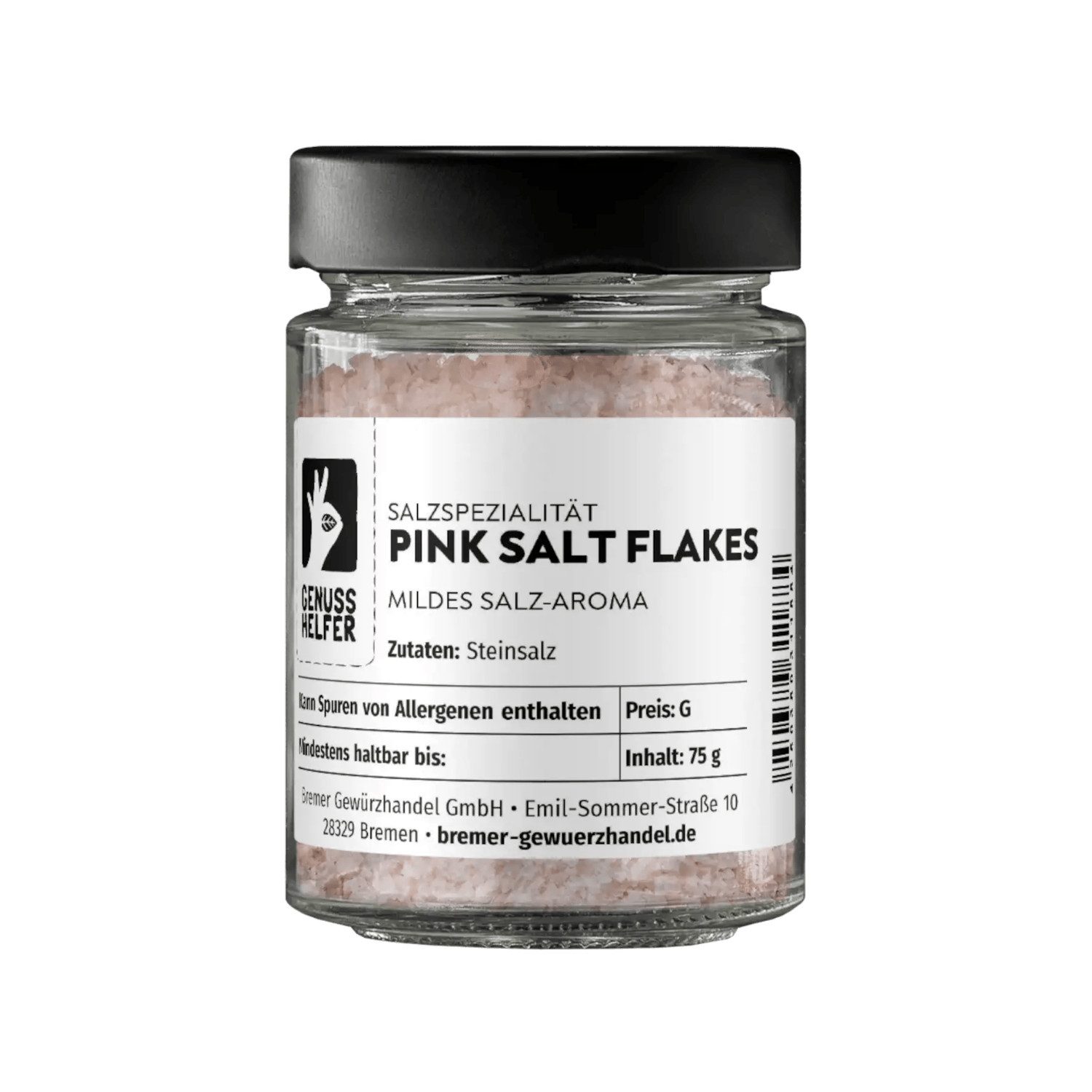 Bremer Gewürzhandel Gewürz Pink Salt Flakes, im Glas, 75 g