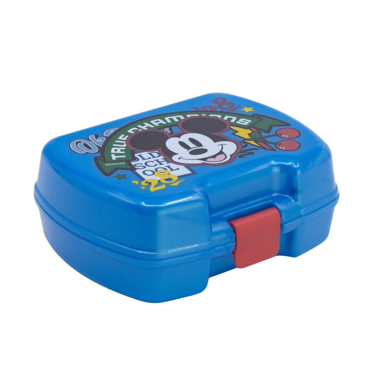 Disney Mickey Mouse Lunchbox Kinder Snackbox für unterwegs und Kindergarten, (Packung, 1x Lunchbox)
