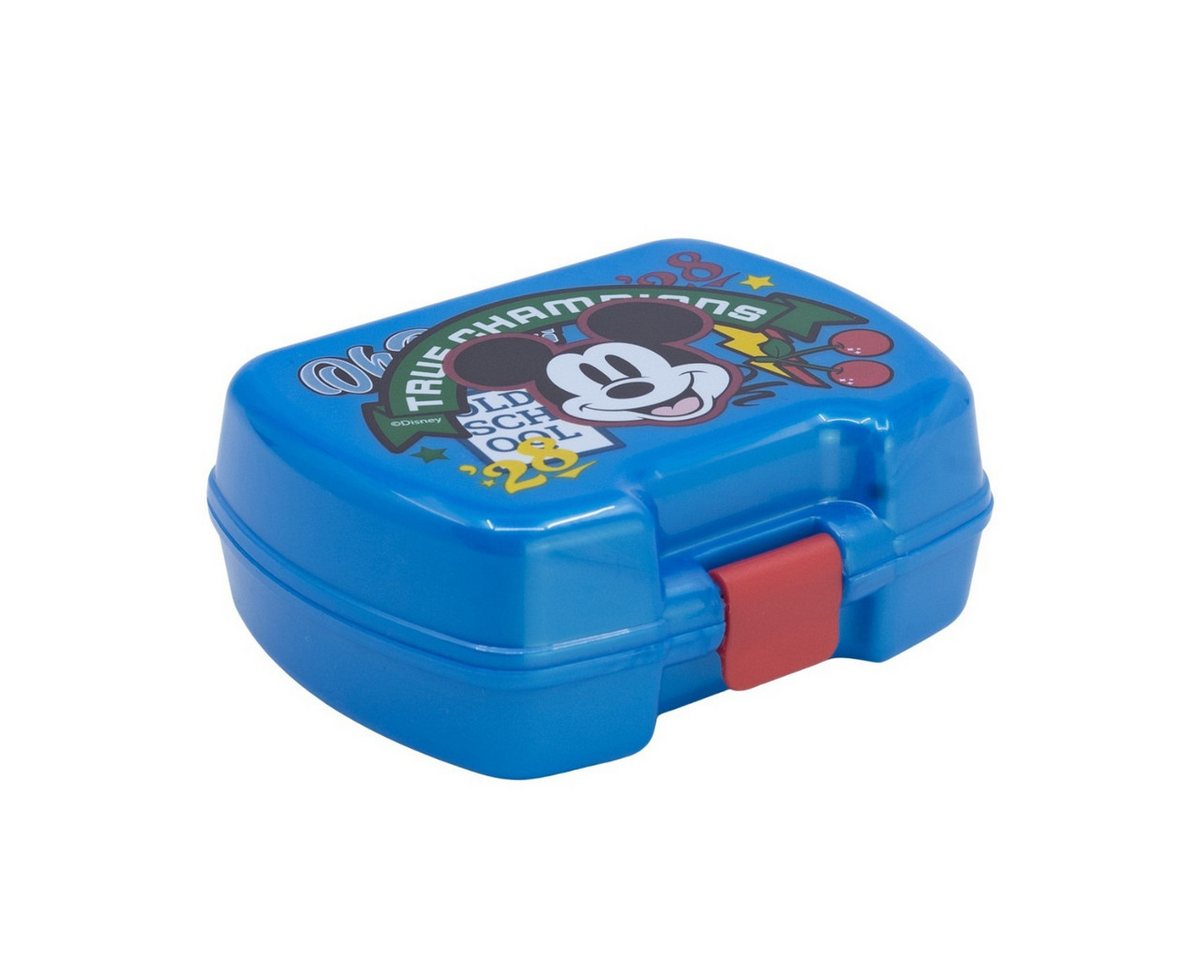 Disney Mickey Mouse Lunchbox Kinder Snackbox für unterwegs und Kindergarten, (Packung, 1x Lunchbox)