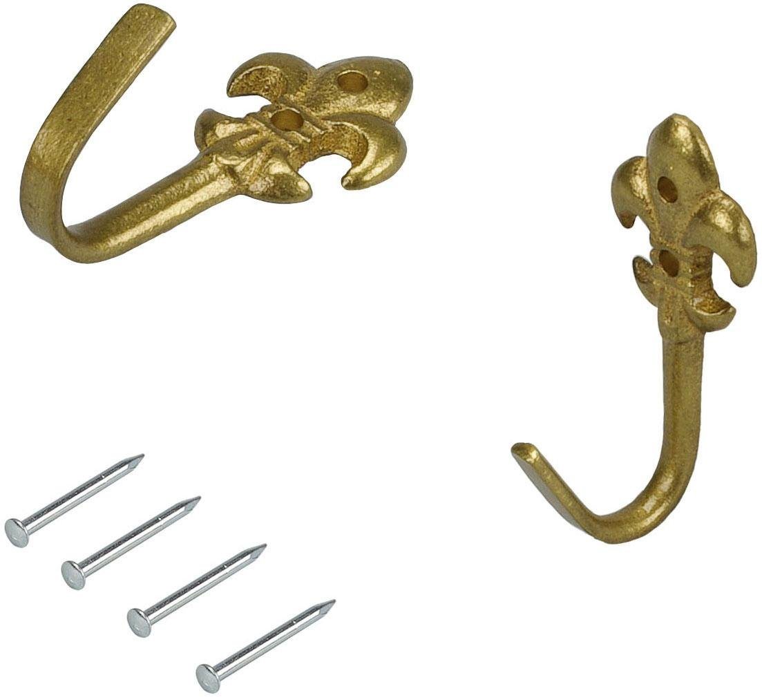 Liedeco Raffhaken Lilie, Gardinen, (Set, 2-tlg), für Seitenschals, Gardinen