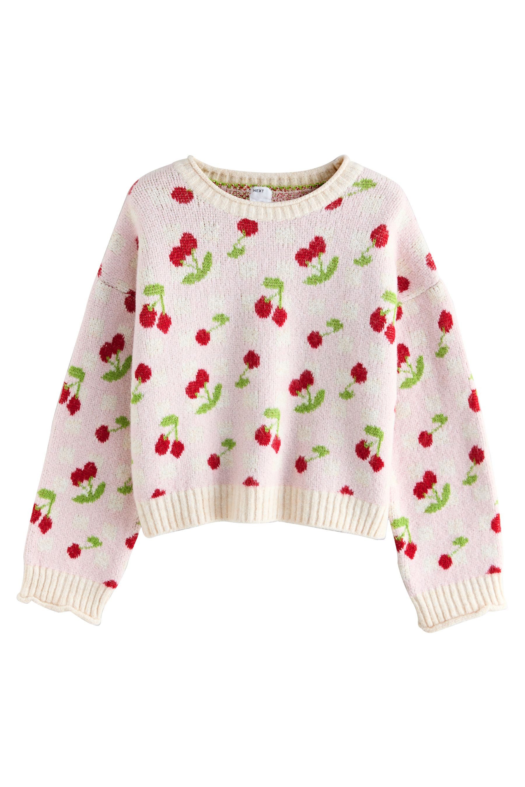 Next Rundhalspullover Strickpullover mit Schleife (1-tlg) günstig online kaufen