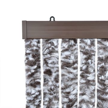 vidaXL Insektenschutz-Vorhang Fliegenvorhang Braun und Beige 100x200 cm Chenille