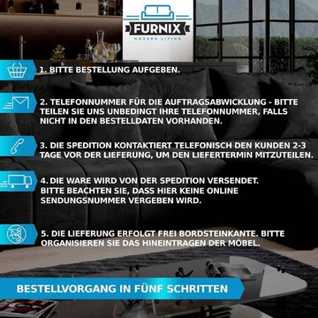 Furnix Wohnwand MADICI Mediawand Set Vitrine und TV-Schrank 138 ohne LED, (SET, TV-Schrank und Highboard mit Vitrinentür)