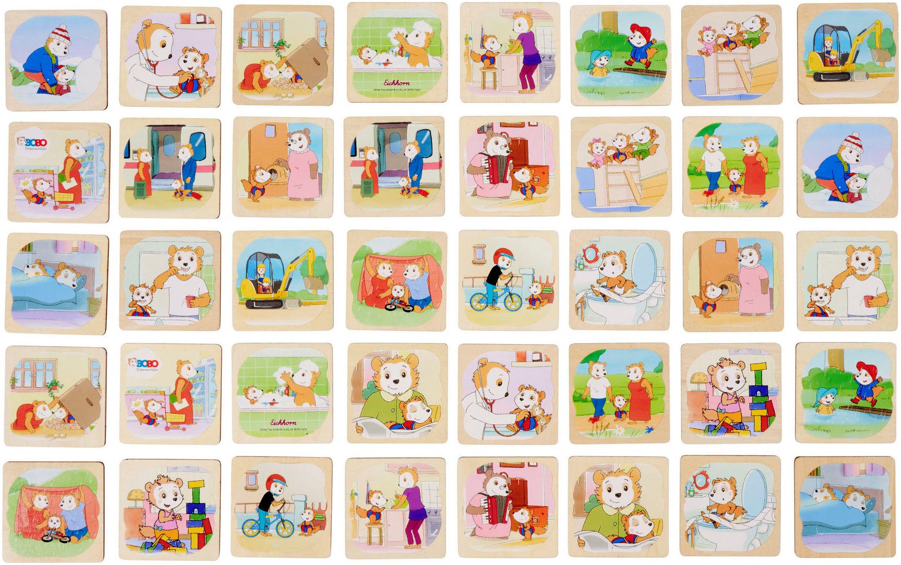 Eichhorn Spiel Bobo Siebenschläfer, Memo-Spiel, Kinderspiel