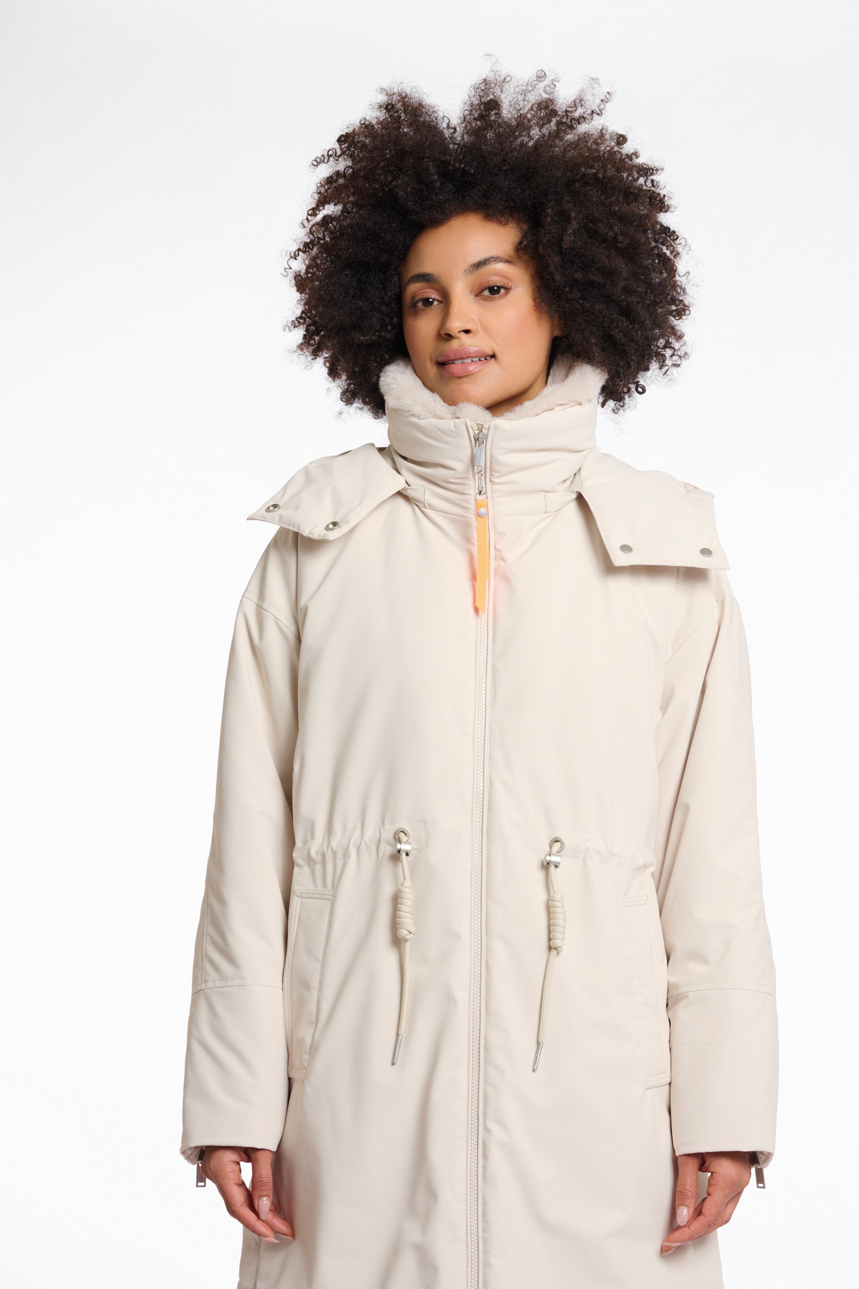 Rino & Pelle Outdoorjacke QUINTE mit Kapuze und Kordelzug an der Taille
