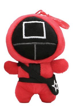 soma Kuscheltier Kuscheltier Plüschtier Cosplay Maske Mask Jacke Mantel Anzug Rot (1-St), Super weicher Plüsch Stofftier Kuscheltier für Kinder zum spielen