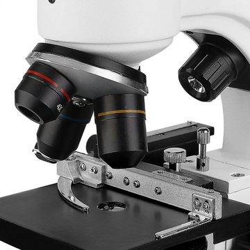 SVBONY SV605, 80x-1600x Binokulares Mikroskop, Dual LED, mit Mechanical Stage Binokularmikroskop