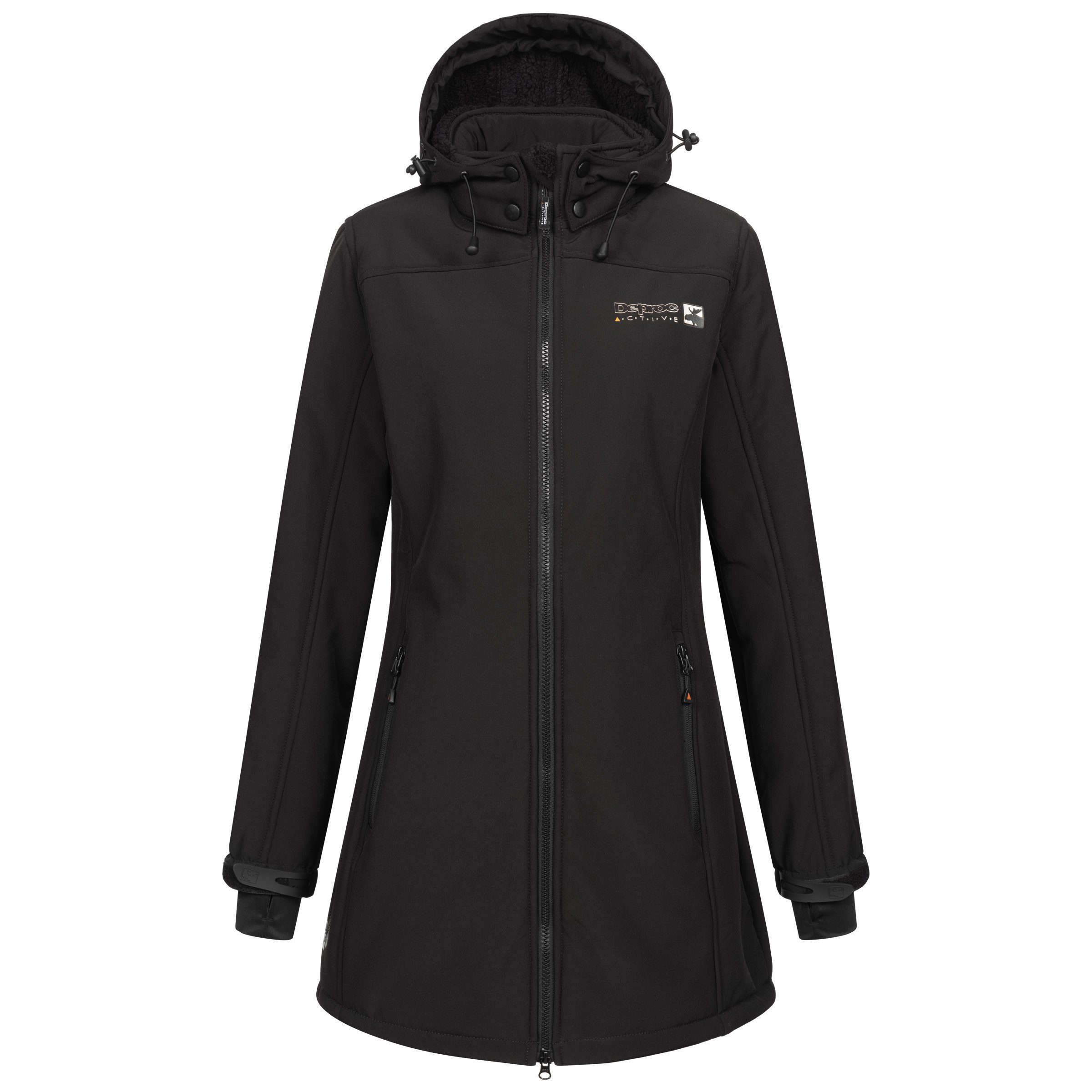 DEPROC Active Softshellmantel KEELE PEAK CS II Funktionsmantel, Outdoormantel auch in Großen Größen erhältlich