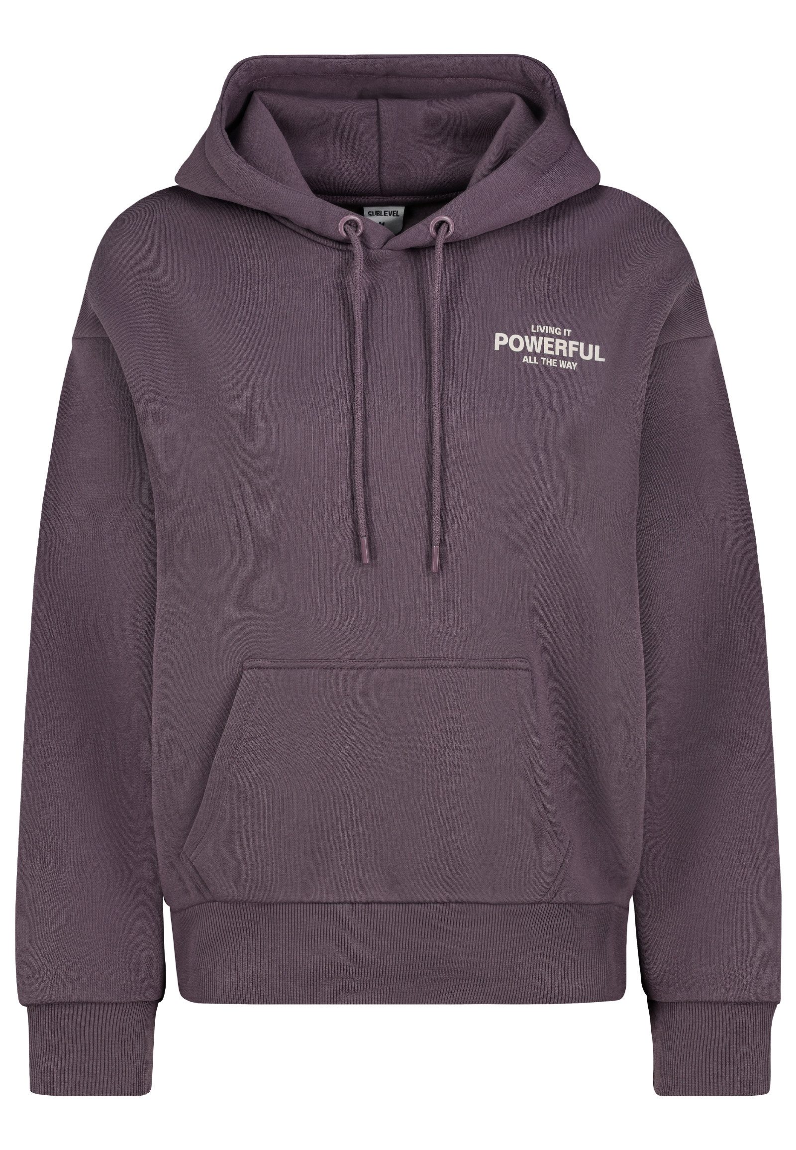 SUBLEVEL Hoodie Weicher mit Print und Komfortpassform (1-tlg) Hoodie mit Br günstig online kaufen