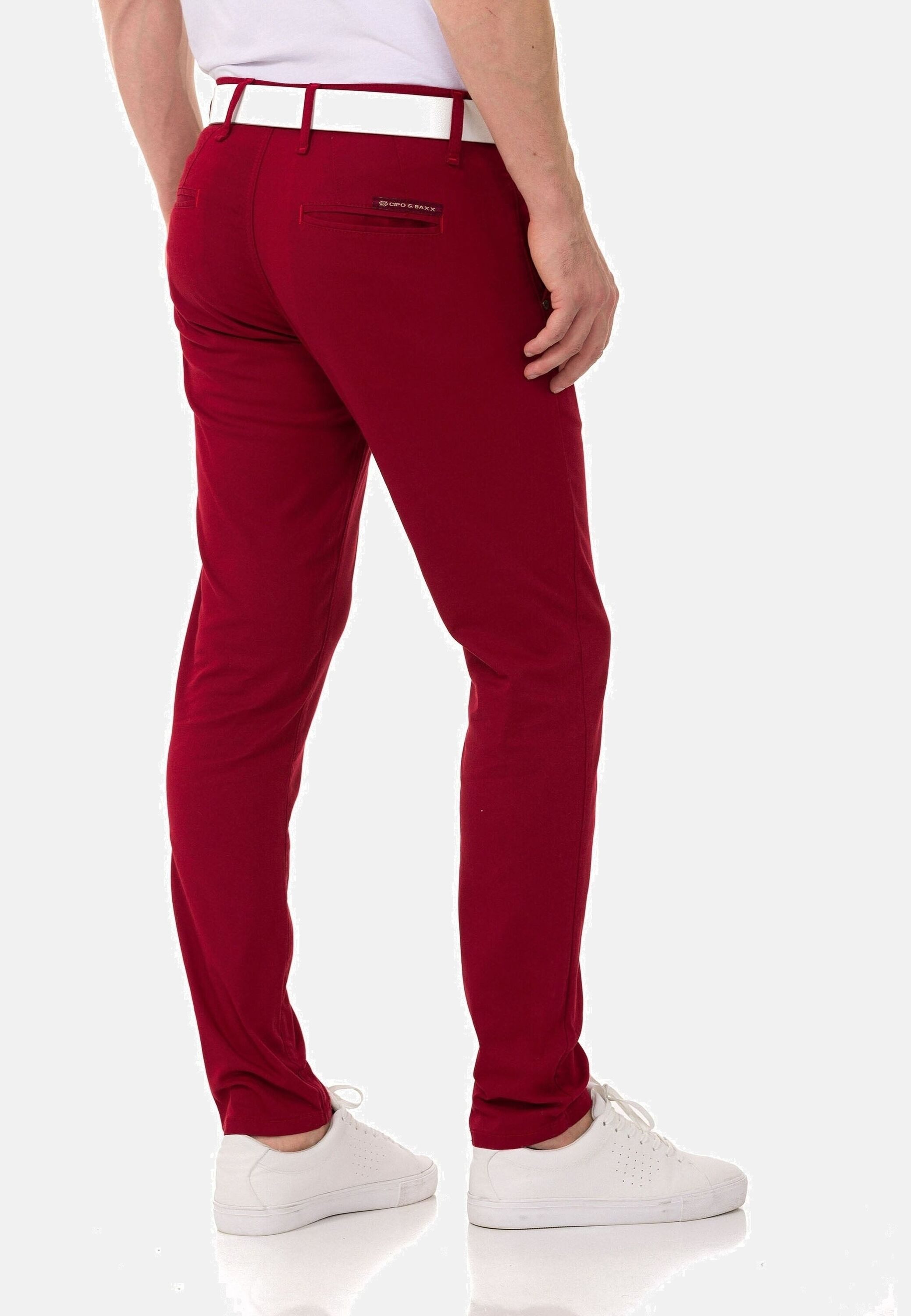 Cipo & Baxx Stoffhose Hose im modischen Slim Fit-Schnitt, CD842
