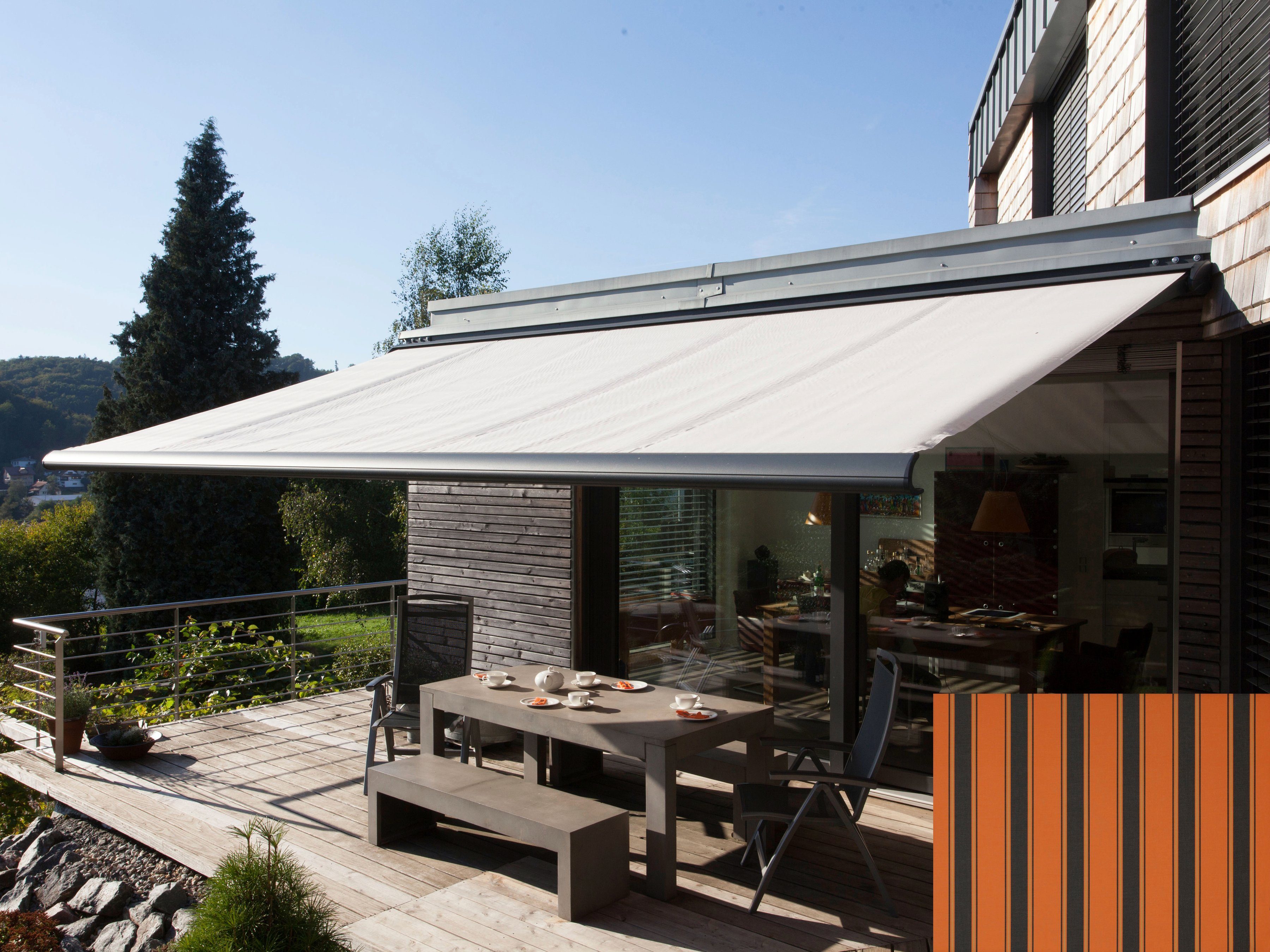 Wismar Kassettenmarkise Classic S-Compact Breite: 350 cm, Ausfall: 300 cm