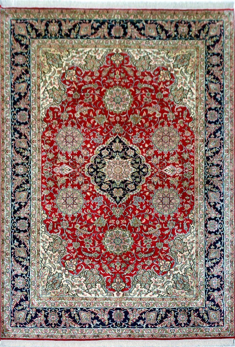 Seidenteppich KASHAN 8021 von KAYOOM - Einzelstück mit Echtheitszertifikat
