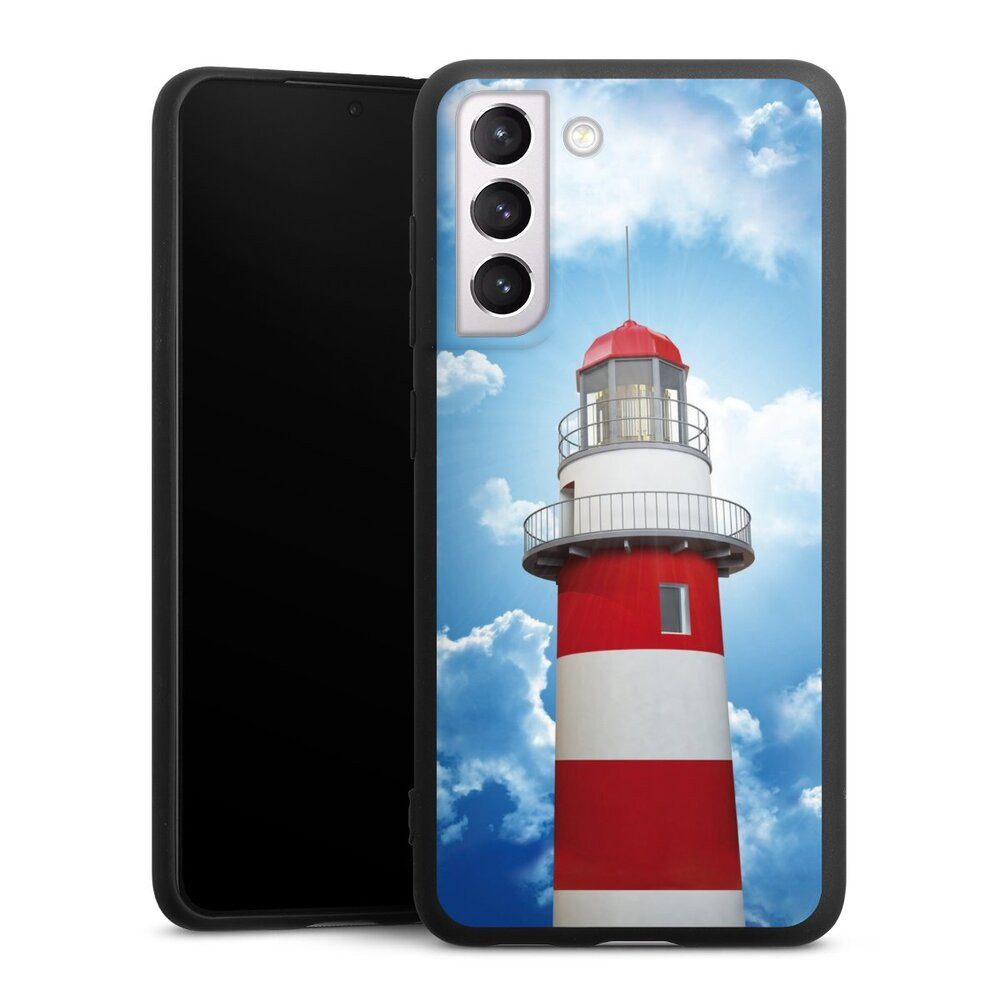 DeinDesign Handyhülle Leuchtturm Wolke Himmel Leuchtturm, Samsung Galaxy S21 FE 5G Silikon Hülle Premium Case Handy Schutzhülle