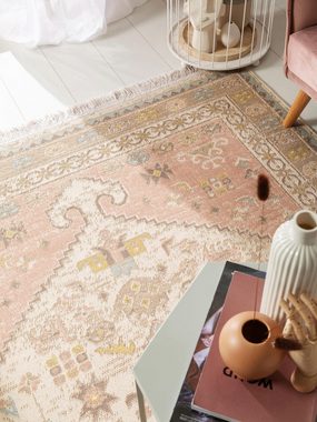 Teppich Folk, benuta, rechteckig, Höhe: 5 mm, Kunstfaser, Berber, Ethno-Style, Wohnzimmer