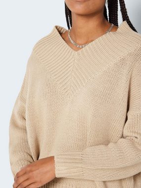 Noisy may Strickpullover Sand (1-tlg) Plain/ohne Details