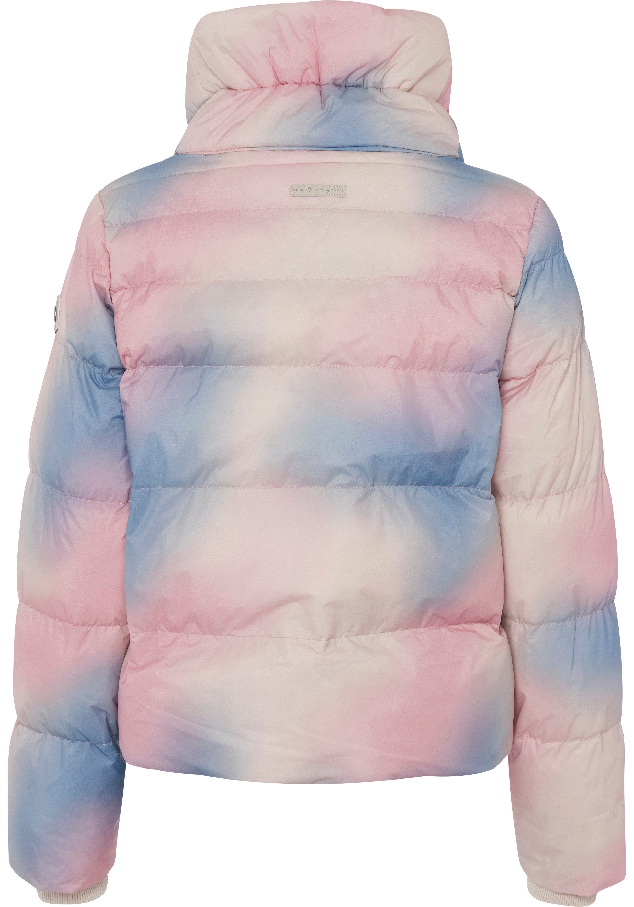 LUNIS light Ragwear im Batik-Design Steppjacke Mulitcolor OMBRE combo