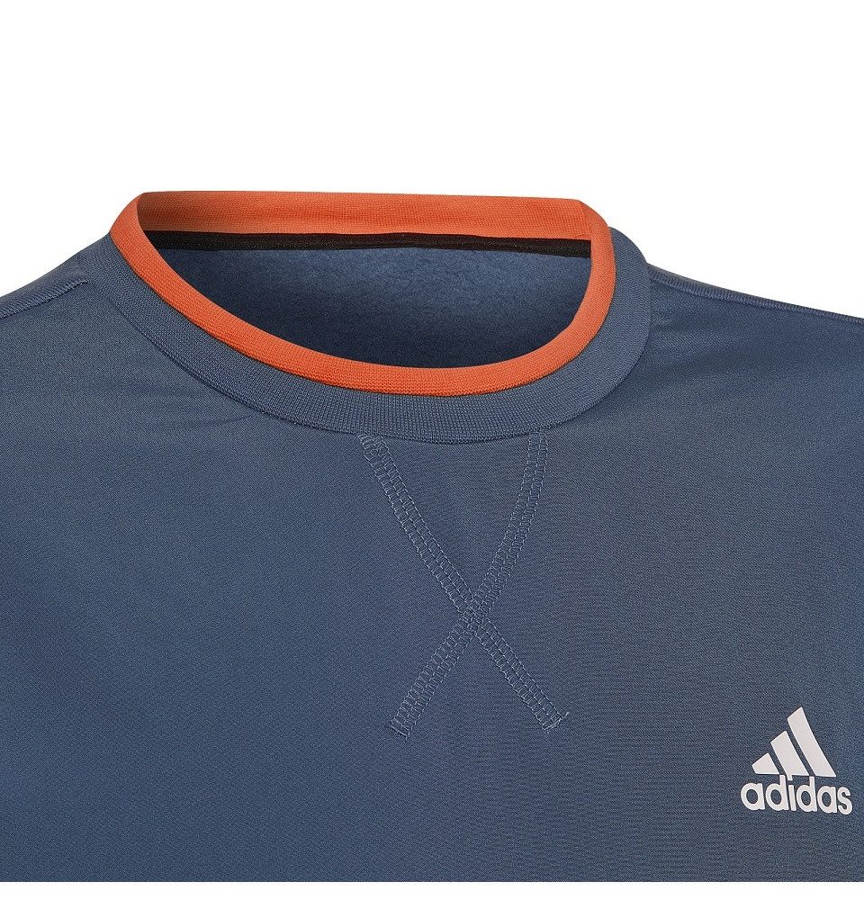 adidas Performance Sweatshirt Pullover Crew Fleece All SZN stahlblau Jungen