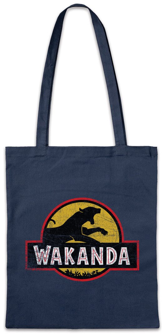Beuteltasche W Park Stofftasche Kaffee Comic Kingdom Chadwick Panther Wakanda