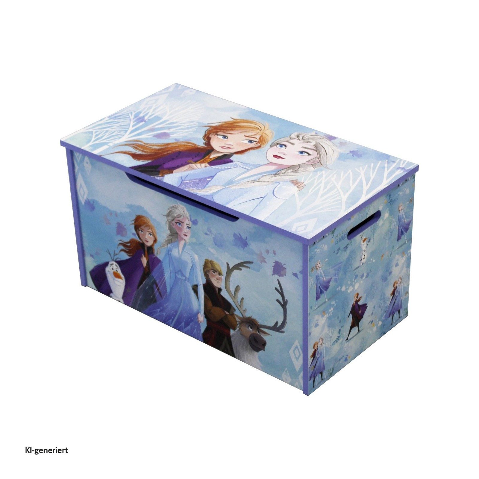 HTI-Living Spielzeugtruhe Frozen Spielzeugkiste pink mit Deckel für Kinderzimmer (Stück, 1 St., 1 Kindertruhe), Spielzeugkiste Kindertruhe