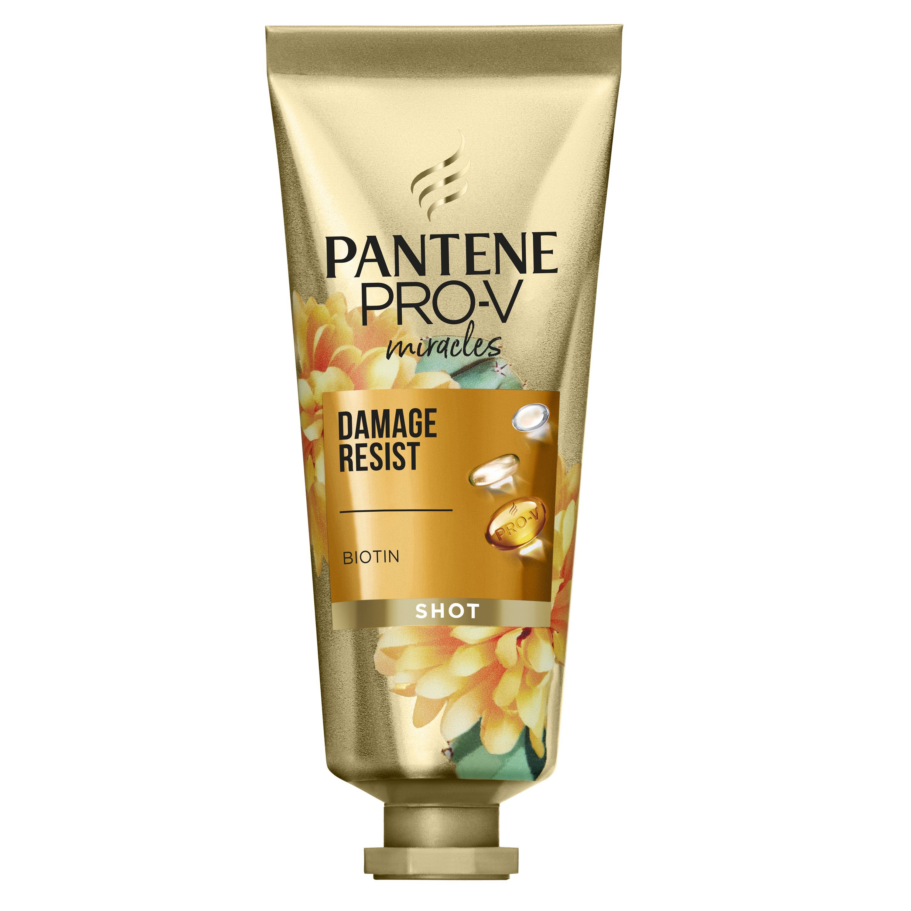 Pantene Haarspülung Resist (8x 25 ml) 8er-Pack Miracles Damage - mit Shot Biotin