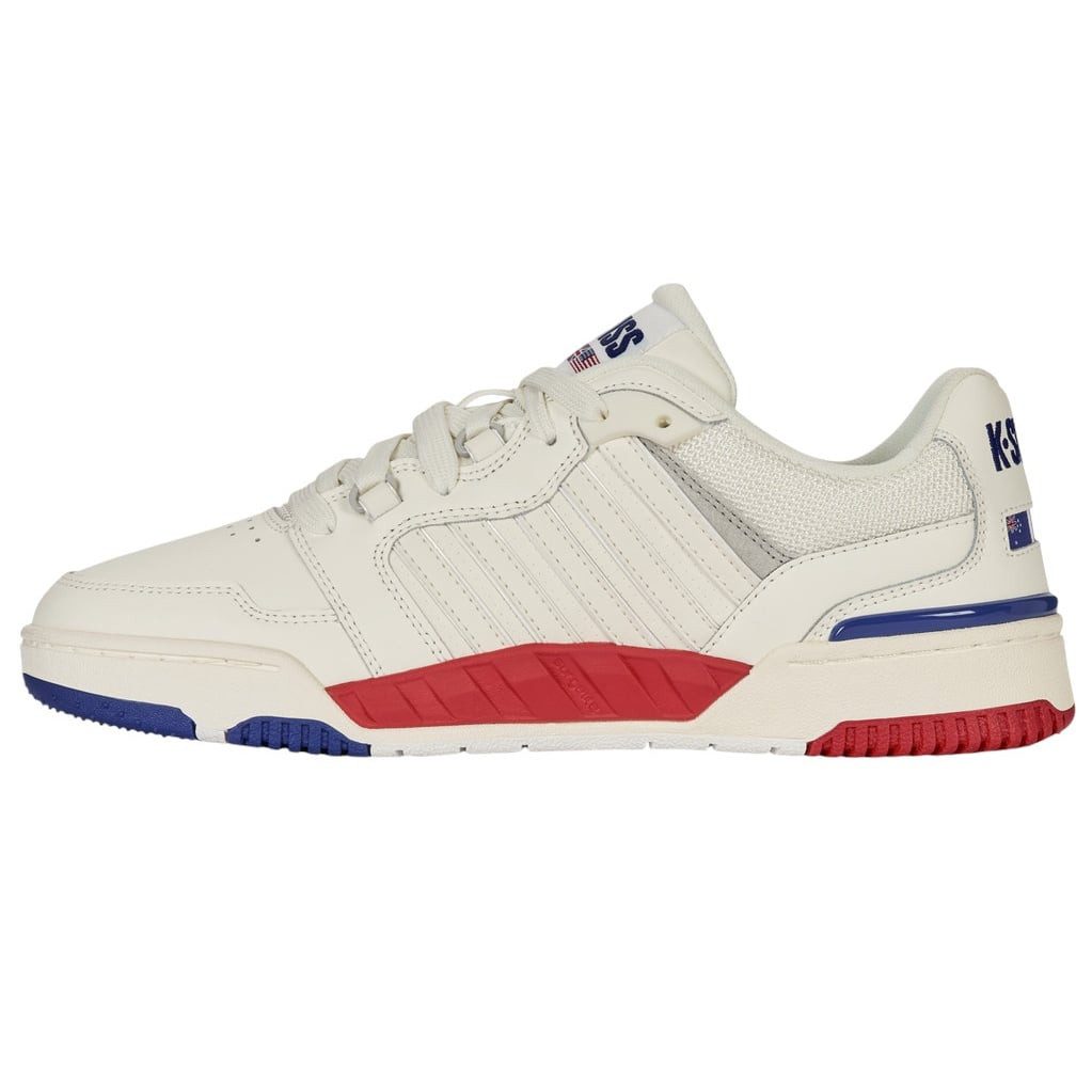 K-Swiss Si-18 Rival (Leder) cremeweiss/navy/rot Herren Sneaker – Bild 4 von 5