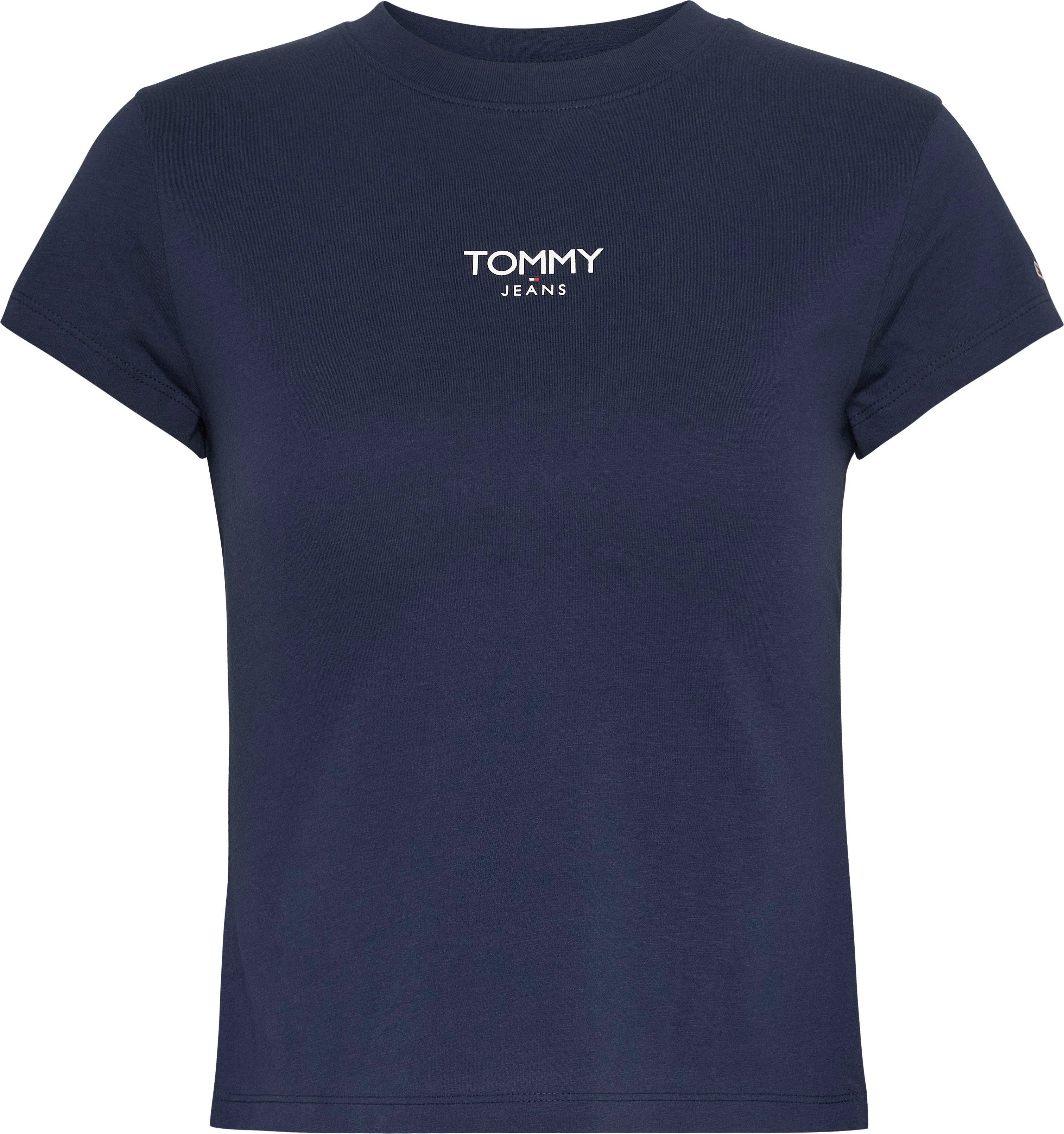 Tommy Jeans T-Shirt TJW Tommy mit BBY SS ESSENTIAL Logo Navy 1 Jeans LOGO Twilight