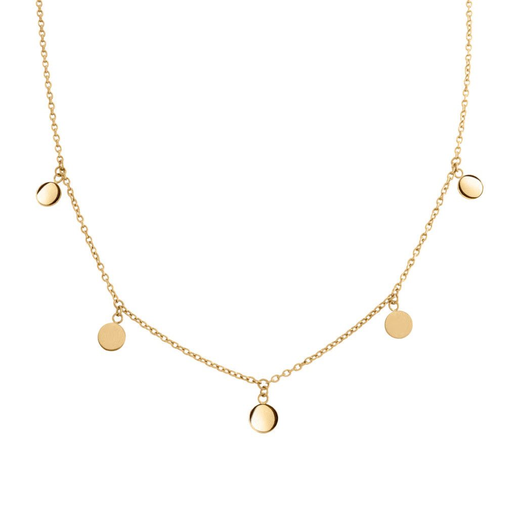 Boccia Collier Boccia Collier Kette Titan goldplattiert 42 + 5 cm 08064-02