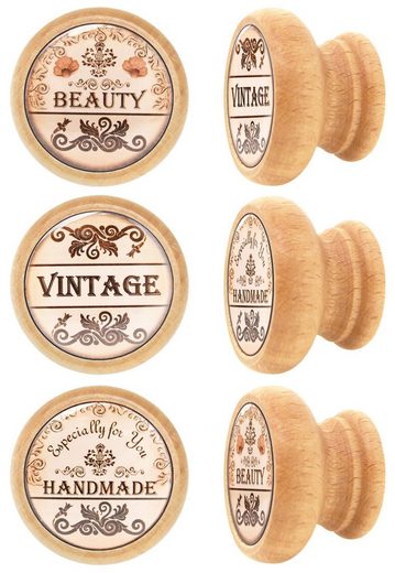 Lashuma Möbelgriff »Vintage« (Spar-Set, 6-St), Schrankgriffe rund