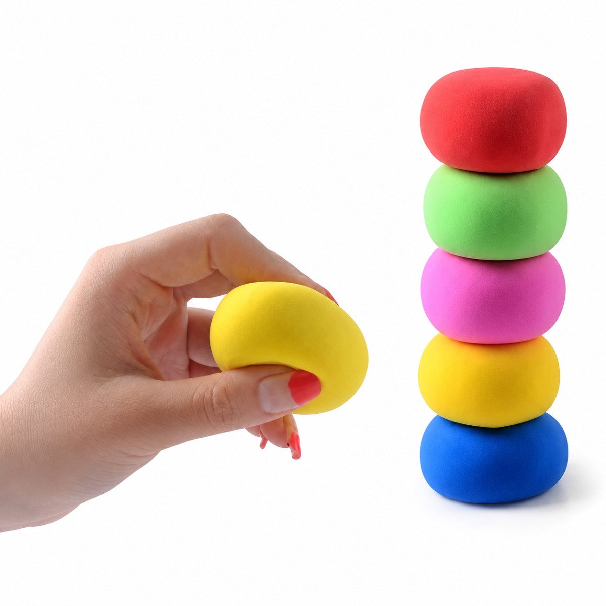 R2 Invest Modelliermasse Set Kinder 36 Tütchen Bunte Knete zum Formen und Basteln (36-tlg)
