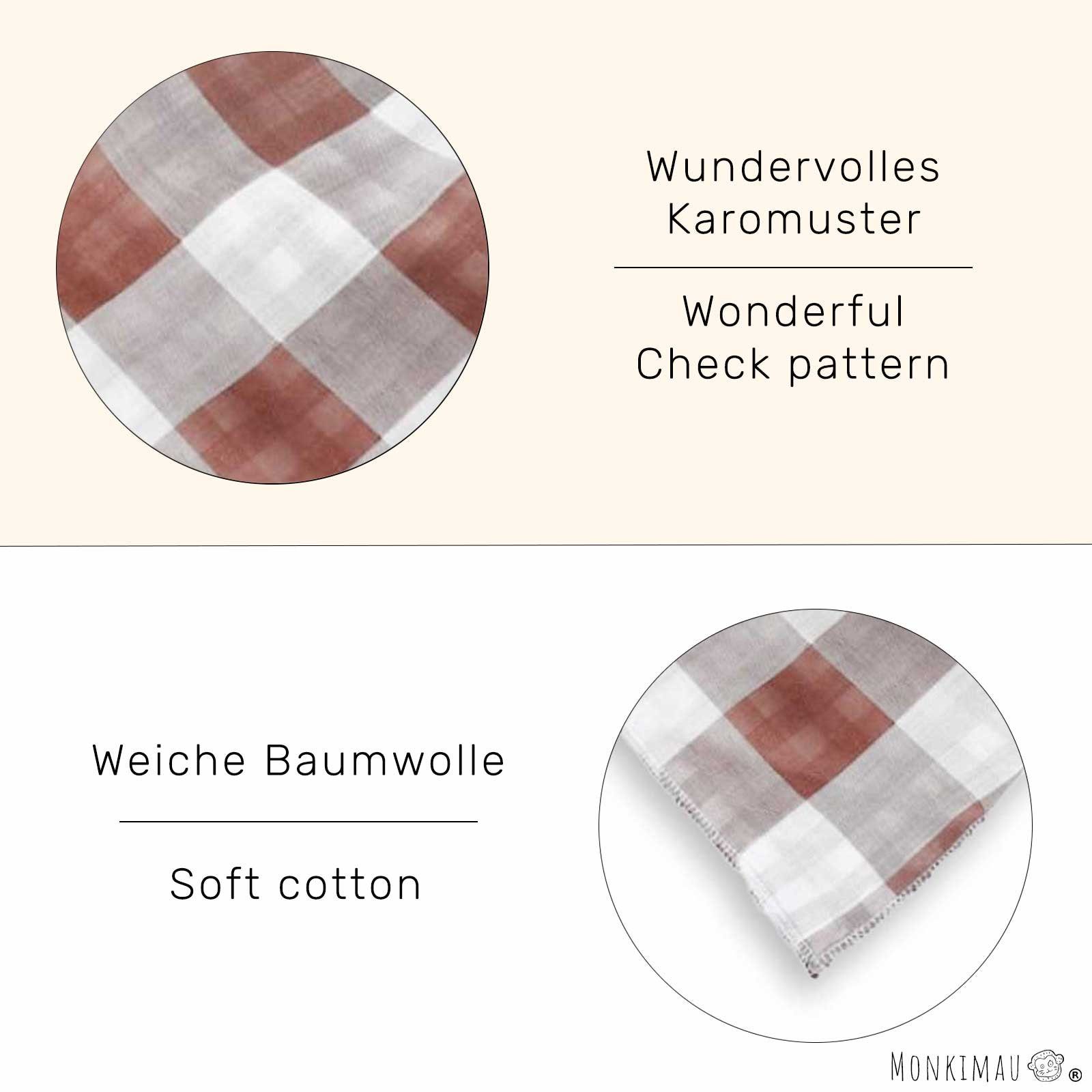 3er Set Hundehalstücher Bandana Mit Doppelknöpfen - Verstellbar & Atmungsaktiv Für Kleine Und Mittelgroße Hunde (Khaki + Cremeweiß + Grün)