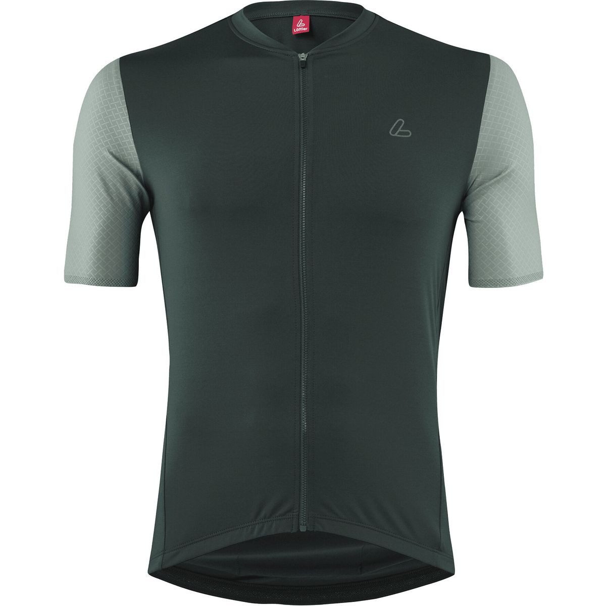 Löffler Radtrikot Men Bike Jersey Full Zip Skys Clear Mid Angenehm sitzendes, schnelltrocknendes Radtrikot mit reflektierenden