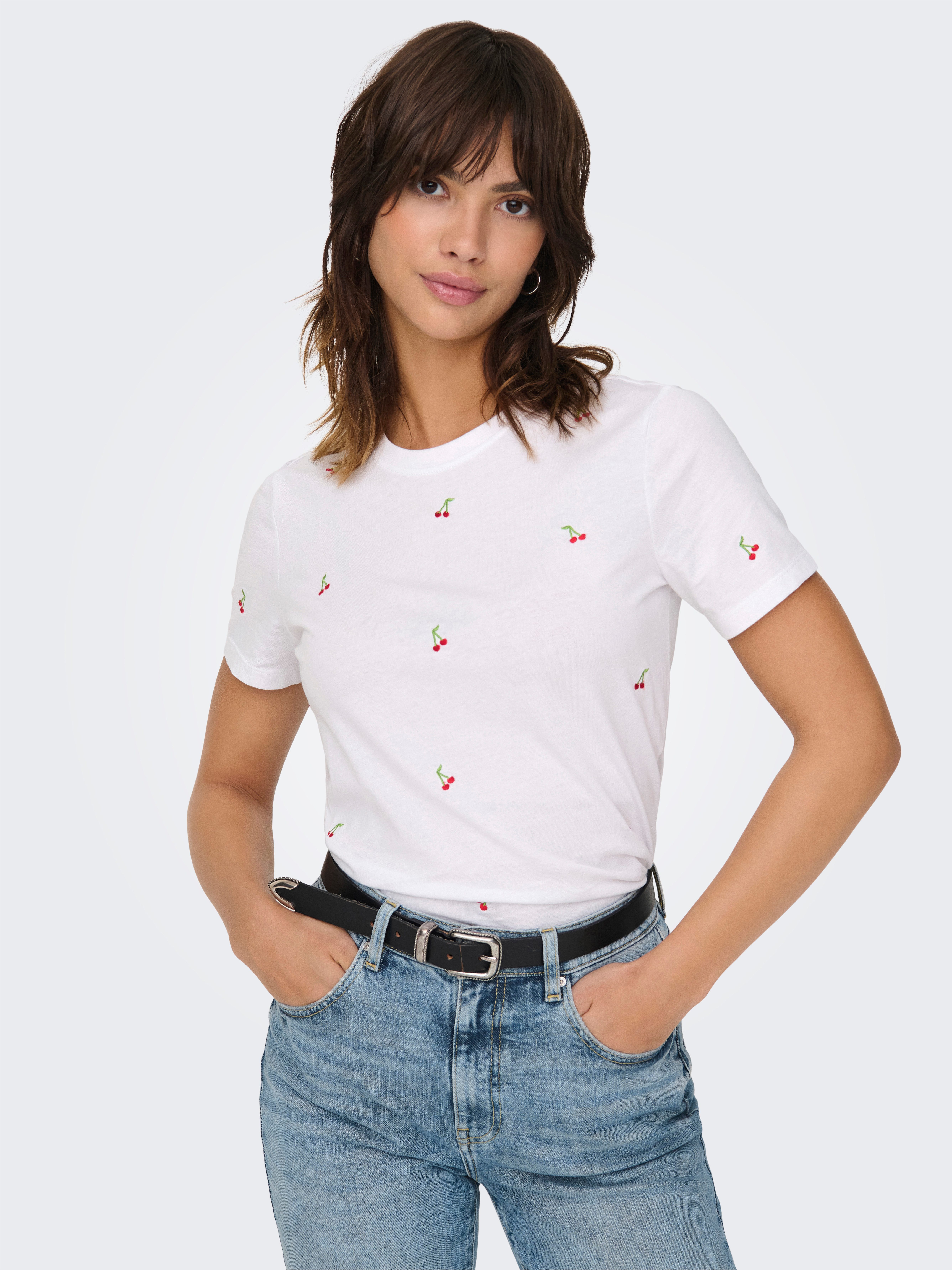 ONLY Kurzarmshirt ONLKETTY LIFE S/S O-NECK günstig online kaufen