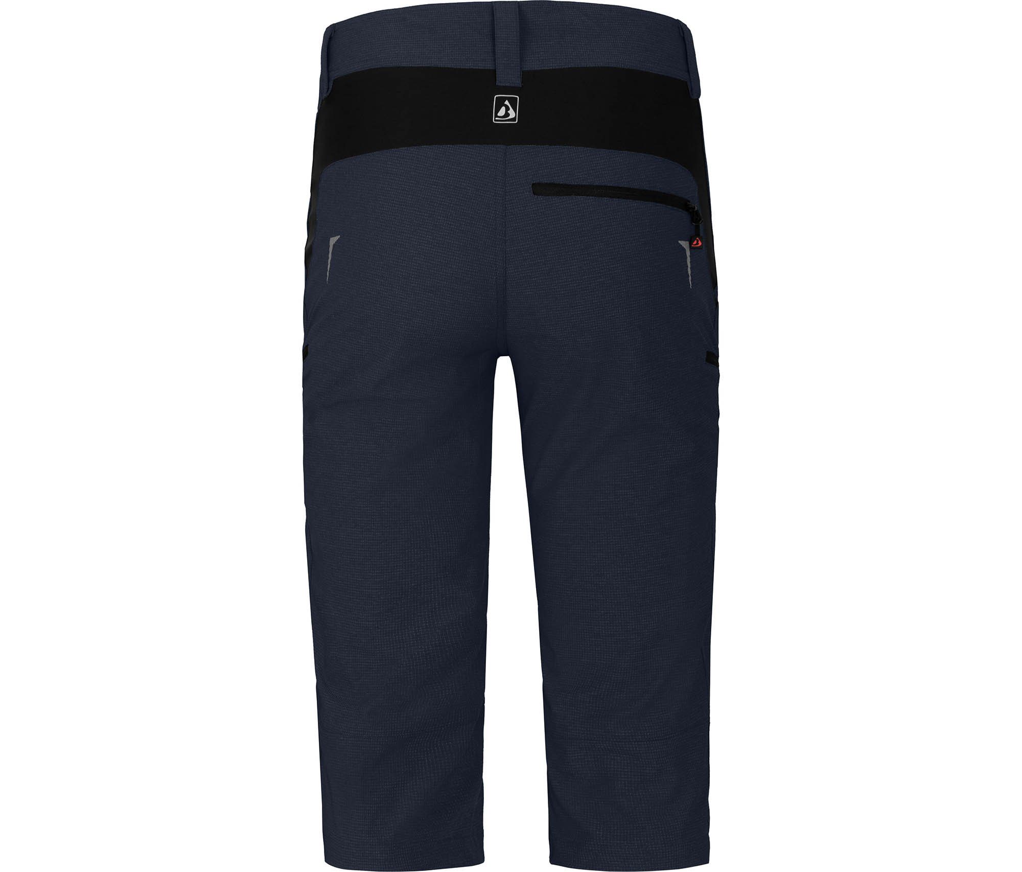 Fahrradhose PORVOO Capri (mit gepolsterter Innenhose) Herren 3/4 Radhose, robust, elastisch, Normalgrößen, Nacht blau