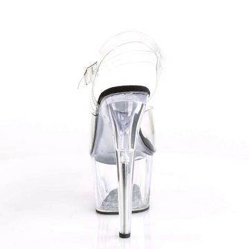 Pleaser Pleaser Sandalette ADORE Transparent Schwarz EU-42 / US-12 High-Heel-Sandalette (2-tlg)