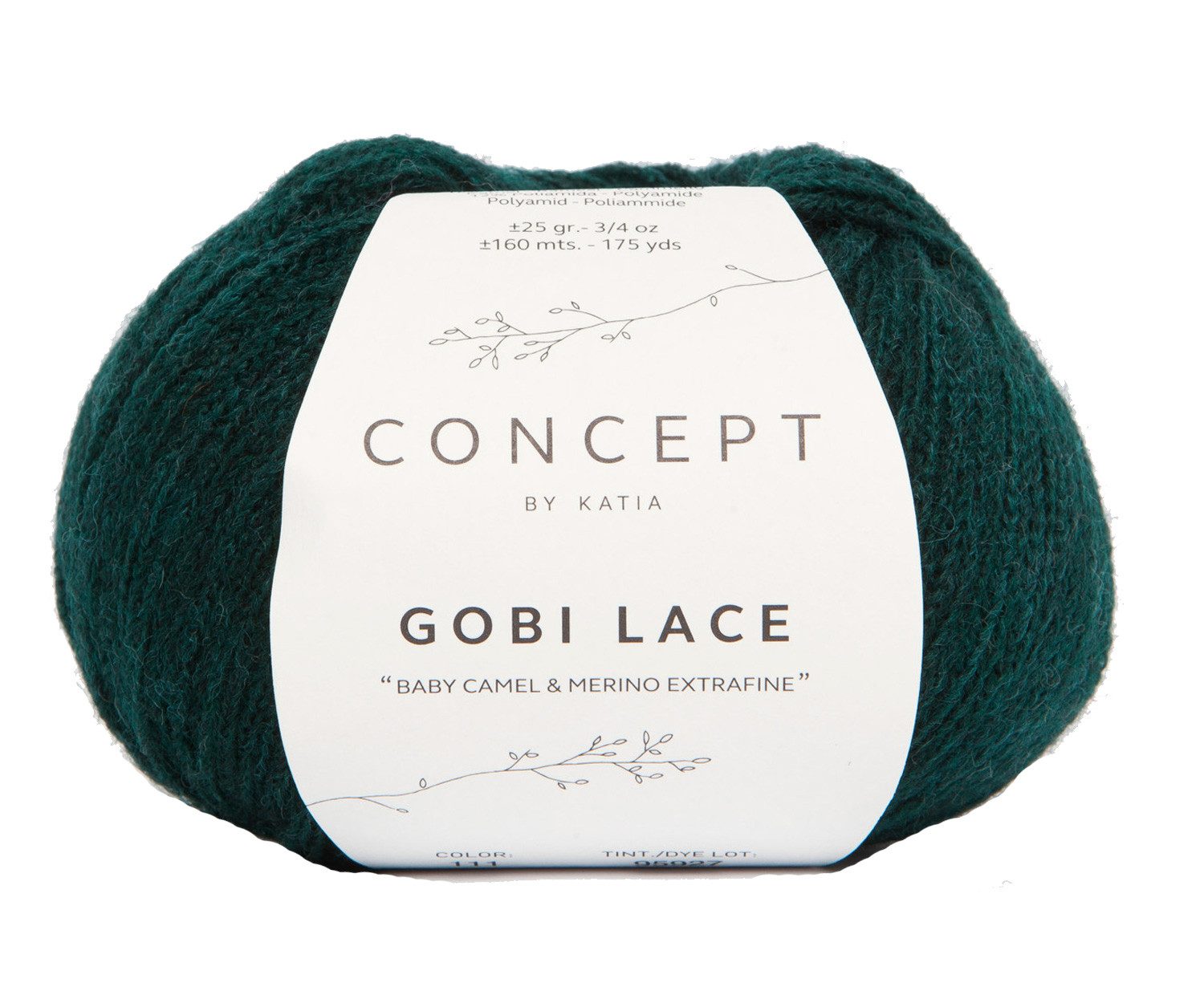 Katia Gobi Lace Baby Camel Merino Extrafine Wolle zum stricken und häkeln Häkelwolle, 160 m (25 Gramm, Strickgarn Merinowolle), 73% Wolle (Merino Extrafeine Superwash), 15% Kamel und 12% Polyamid