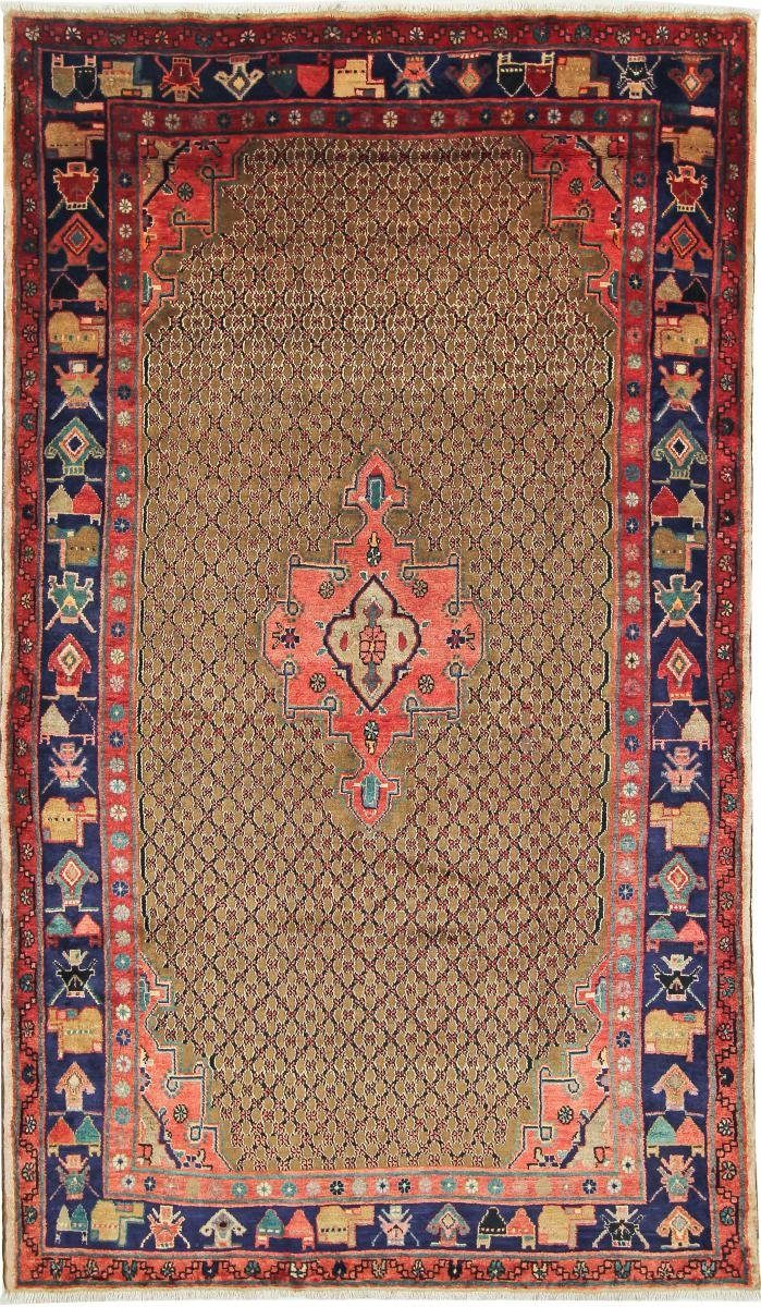 Orientteppich Hamadan 152x260 Handgeknüpfter Orientteppich / Perserteppich, Nain Trading, rechteckig, Höhe: 8 mm