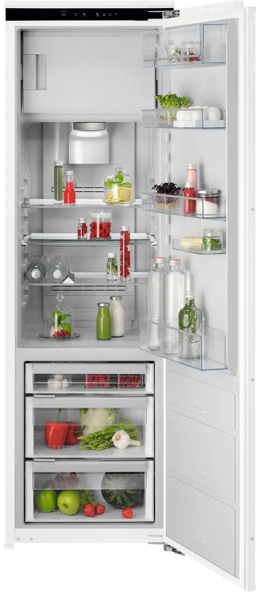 AEG Einbaukühlschrank 9000 TF9ZS181EC, 176,9 cm hoch, 55,7 cm breit, LongFresh: Optimale Kühlung deiner Lebensmittel